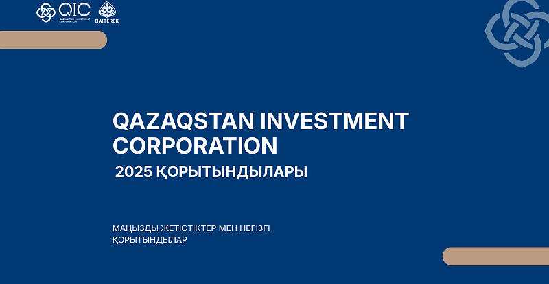 «Qazaqstan Investment Corporation» АҚ 2025 жылдың қорытындысын шығарды: инвестицияларды ауқымды кеңейту және жаңа институционалдық деңгейге шығу